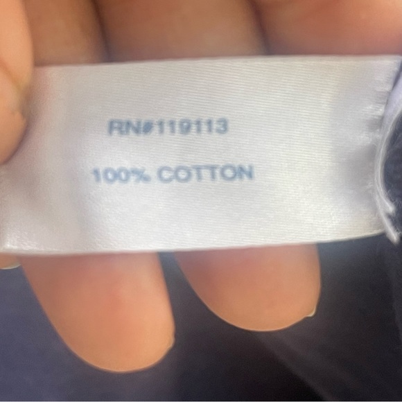 Cuffy's Of Cape Cod Navy 1/4 Zip Pullover Sweater Men's Size Medium Nautical - Picture 8 of 9